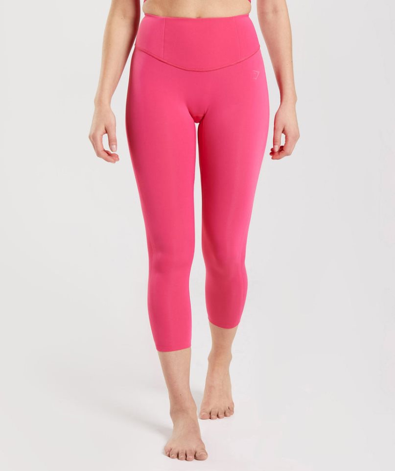 Women\'s Gymshark Studio 7/8 Leggings Pink | CA 0N86D7